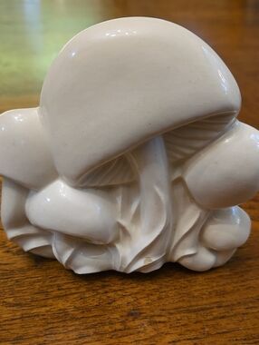 Ceramic Mushroom Napkin Holder - Cream Decorative Accent